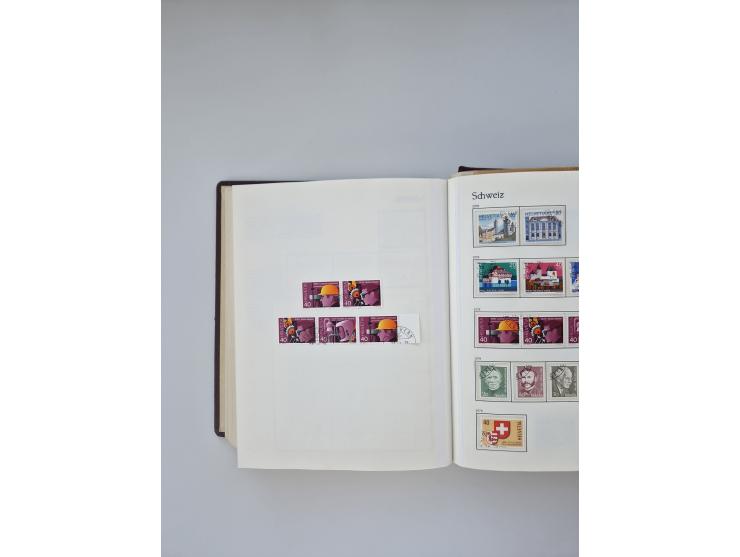1850/1990, meist gestempelte und teils postfrische Sammlung ab Strubel und Helvetia, dabei u.a. Bl. 2 gestempelt, Bl. 5 postf