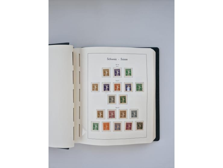 1850/1990, meist gestempelte und teils postfrische Sammlung ab Strubel und Helvetia, dabei u.a. Bl. 2 gestempelt, Bl. 5 postf