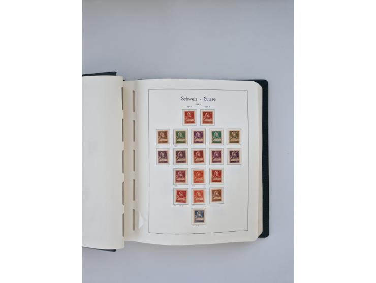 1850/1990, meist gestempelte und teils postfrische Sammlung ab Strubel und Helvetia, dabei u.a. Bl. 2 gestempelt, Bl. 5 postf