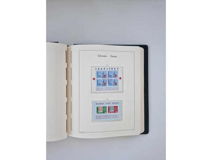 1850/1990, meist gestempelte und teils postfrische Sammlung ab Strubel und Helvetia, dabei u.a. Bl. 2 gestempelt, Bl. 5 postf