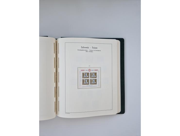 1850/1990, meist gestempelte und teils postfrische Sammlung ab Strubel und Helvetia, dabei u.a. Bl. 2 gestempelt, Bl. 5 postf