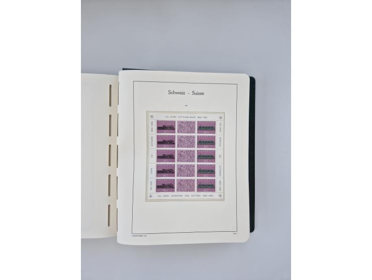 1850/1990, meist gestempelte und teils postfrische Sammlung ab Strubel und Helvetia, dabei u.a. Bl. 2 gestempelt, Bl. 5 postf