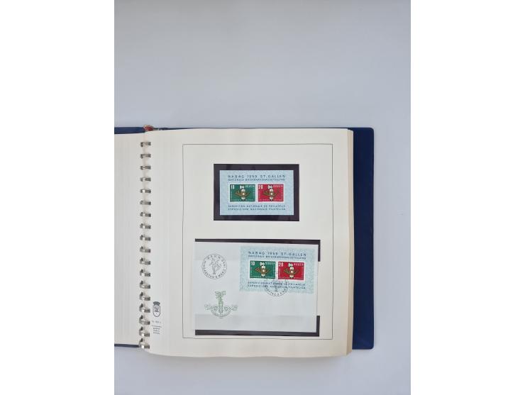 1850/1990, meist gestempelte und teils postfrische Sammlung ab Strubel und Helvetia, dabei u.a. Bl. 2 gestempelt, Bl. 5 postf