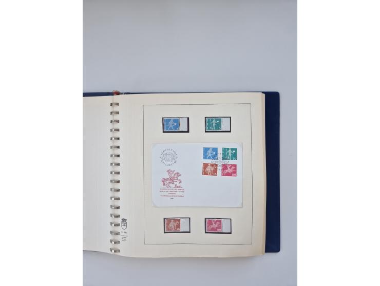 1850/1990, meist gestempelte und teils postfrische Sammlung ab Strubel und Helvetia, dabei u.a. Bl. 2 gestempelt, Bl. 5 postf