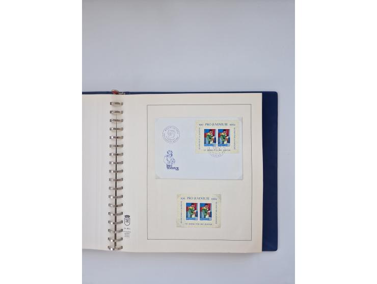 1850/1990, meist gestempelte und teils postfrische Sammlung ab Strubel und Helvetia, dabei u.a. Bl. 2 gestempelt, Bl. 5 postf