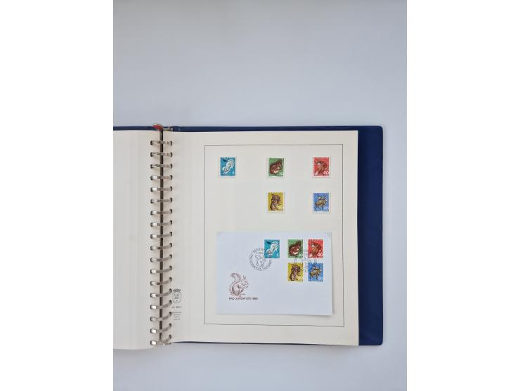 1850/1990, meist gestempelte und teils postfrische Sammlung ab Strubel und Helvetia, dabei u.a. Bl. 2 gestempelt, Bl. 5 postf