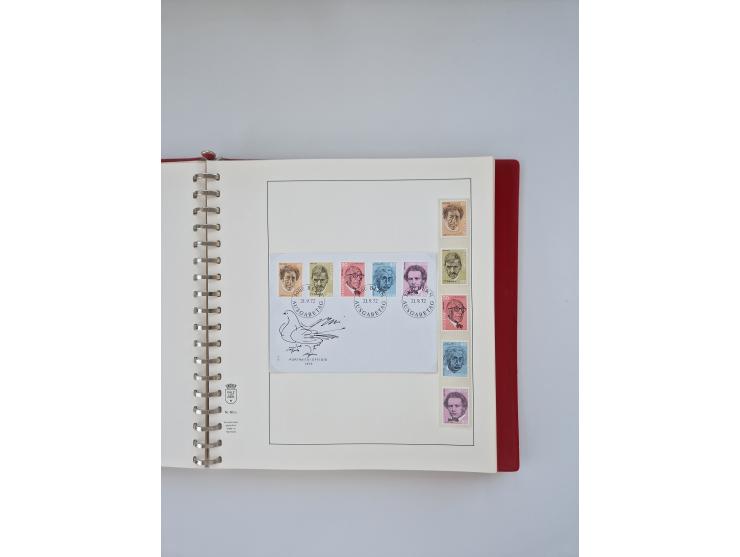 1850/1990, meist gestempelte und teils postfrische Sammlung ab Strubel und Helvetia, dabei u.a. Bl. 2 gestempelt, Bl. 5 postf