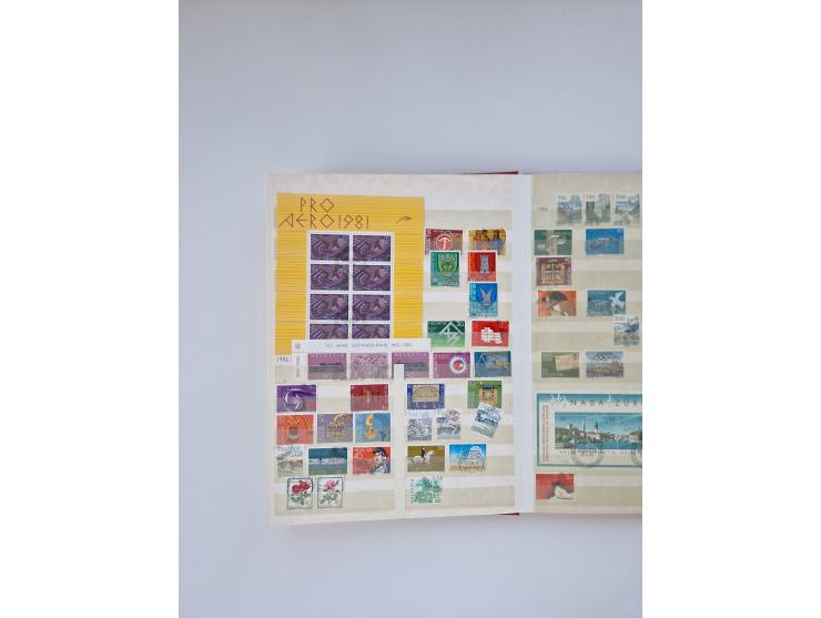 1850/1990, meist gestempelte und teils postfrische Sammlung ab Strubel und Helvetia, dabei u.a. Bl. 2 gestempelt, Bl. 5 postf