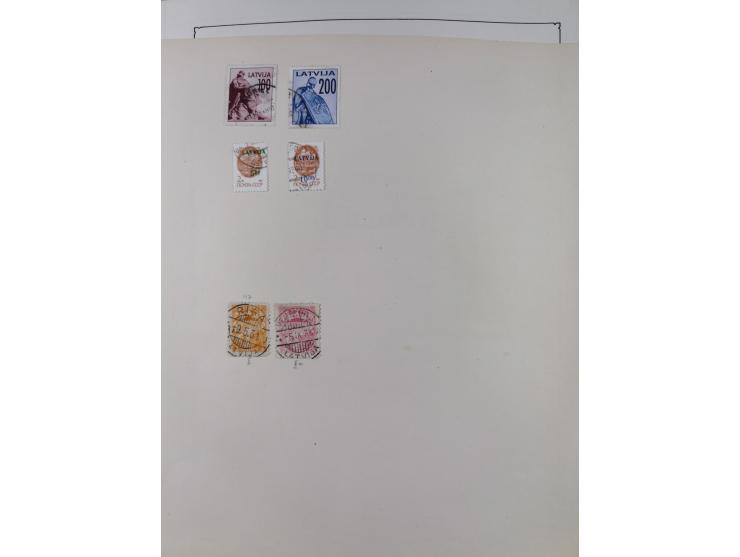 1918/1954, used and unused collections Estonia incl. e.g. Mi.-Nr. 29AUw (2), 164x MNH, Latvia, Lithuania incl. Mi.-Nr. 141F u