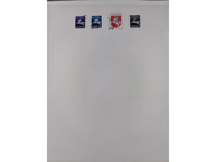 1918/1954, used and unused collections Estonia incl. e.g. Mi.-Nr. 29AUw (2), 164x MNH, Latvia, Lithuania incl. Mi.-Nr. 141F u