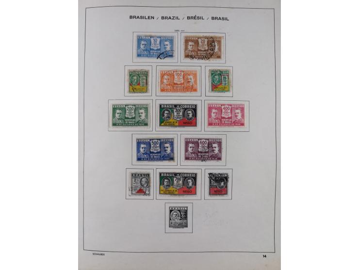 1850/95, used collection, incl. early values, from 1950 in the main catalogue numbers apparently complete incl. all souvenir 