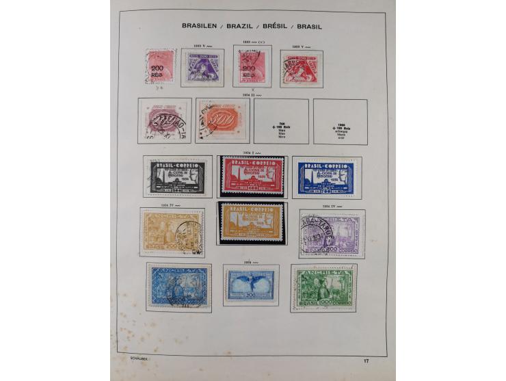 1850/95, used collection, incl. early values, from 1950 in the main catalogue numbers apparently complete incl. all souvenir 