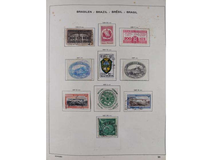 1850/95, used collection, incl. early values, from 1950 in the main catalogue numbers apparently complete incl. all souvenir 