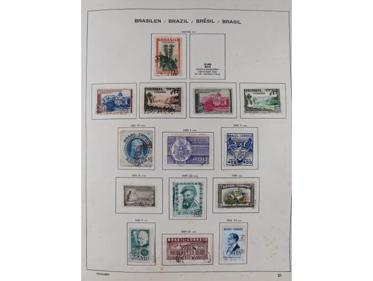 1850/95, used collection, incl. early values, from 1950 in the main catalogue numbers apparently complete incl. all souvenir 