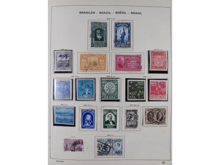 1850/95, used collection, incl. early values, from 1950 in the main catalogue numbers apparently complete incl. all souvenir 