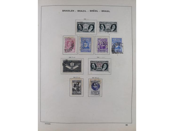 1850/95, used collection, incl. early values, from 1950 in the main catalogue numbers apparently complete incl. all souvenir 