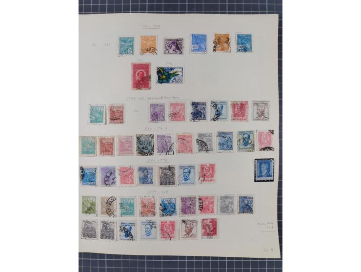 1850/95, used collection, incl. early values, from 1950 in the main catalogue numbers apparently complete incl. all souvenir 