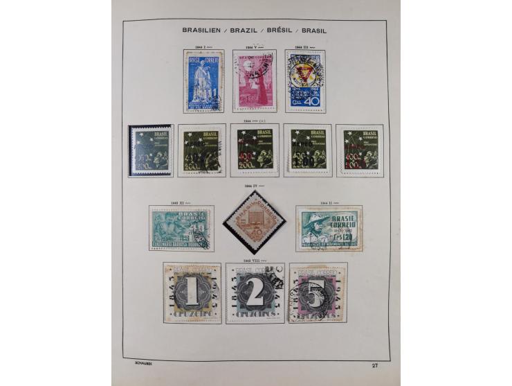 1850/95, used collection, incl. early values, from 1950 in the main catalogue numbers apparently complete incl. all souvenir 