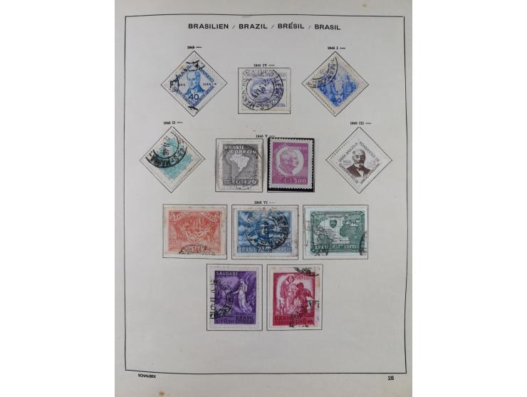 1850/95, used collection, incl. early values, from 1950 in the main catalogue numbers apparently complete incl. all souvenir 