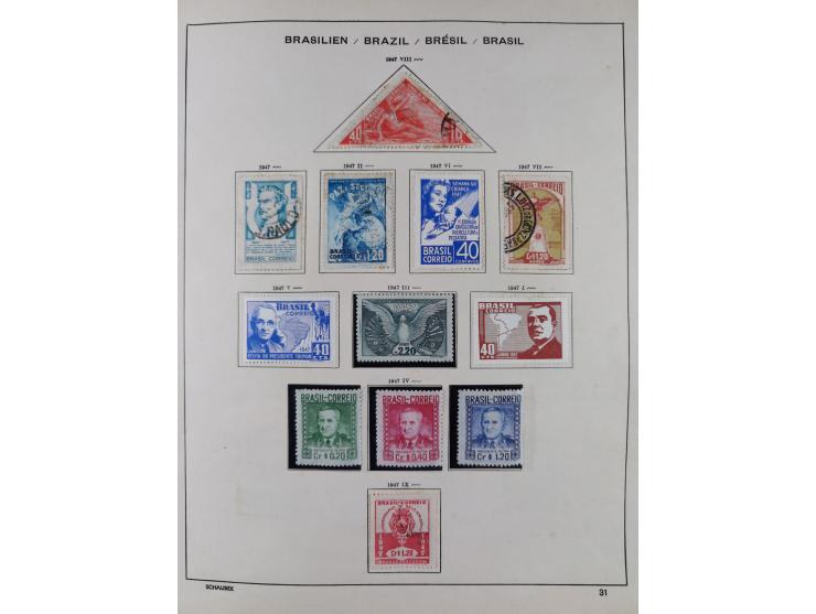 1850/95, used collection, incl. early values, from 1950 in the main catalogue numbers apparently complete incl. all souvenir 