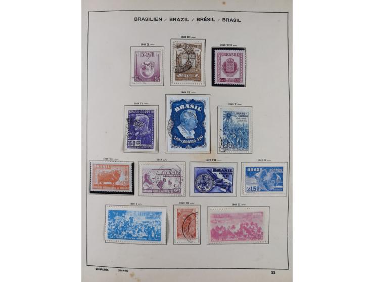 1850/95, used collection, incl. early values, from 1950 in the main catalogue numbers apparently complete incl. all souvenir 