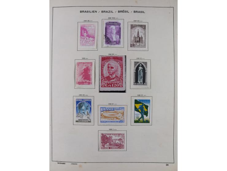 1850/95, used collection, incl. early values, from 1950 in the main catalogue numbers apparently complete incl. all souvenir 