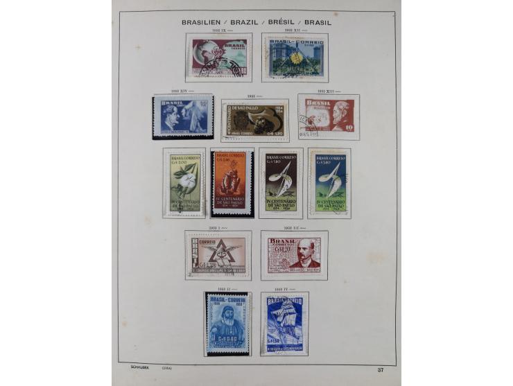 1850/95, used collection, incl. early values, from 1950 in the main catalogue numbers apparently complete incl. all souvenir 