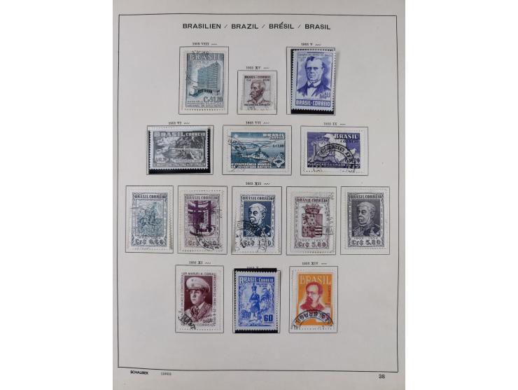 1850/95, used collection, incl. early values, from 1950 in the main catalogue numbers apparently complete incl. all souvenir 