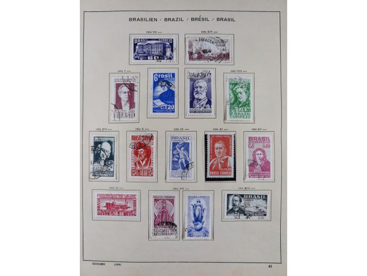 1850/95, used collection, incl. early values, from 1950 in the main catalogue numbers apparently complete incl. all souvenir 