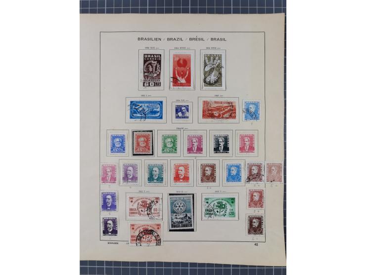 1850/95, used collection, incl. early values, from 1950 in the main catalogue numbers apparently complete incl. all souvenir 