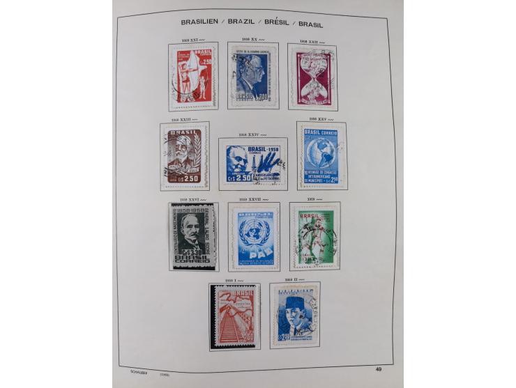 1850/95, used collection, incl. early values, from 1950 in the main catalogue numbers apparently complete incl. all souvenir 