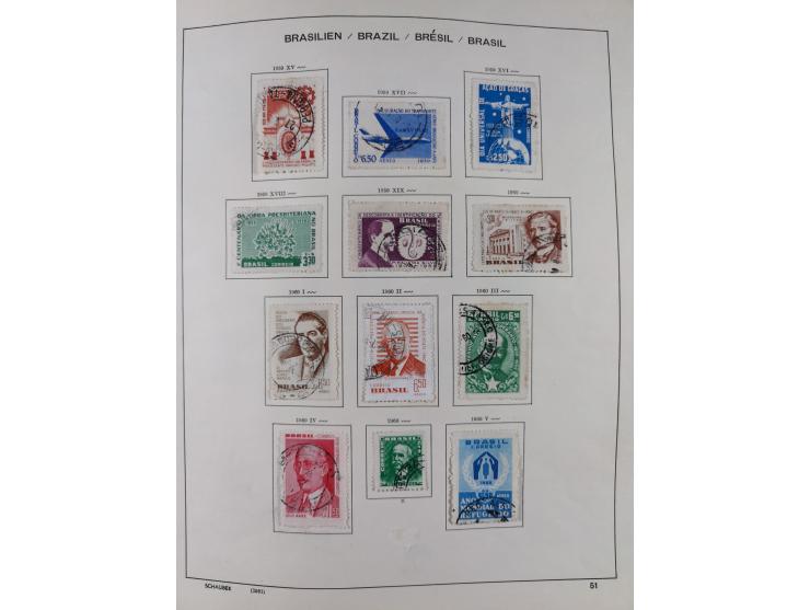 1850/95, used collection, incl. early values, from 1950 in the main catalogue numbers apparently complete incl. all souvenir 