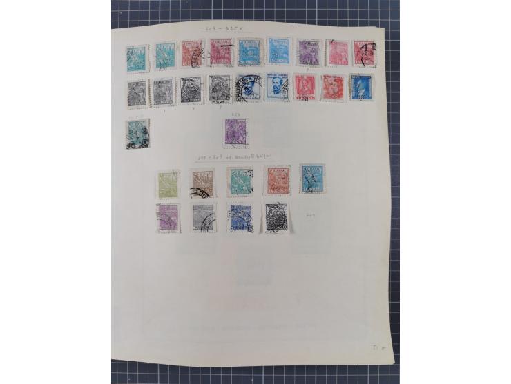 1850/95, used collection, incl. early values, from 1950 in the main catalogue numbers apparently complete incl. all souvenir 