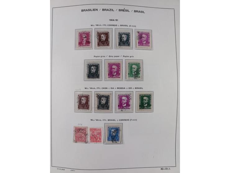 1850/95, used collection, incl. early values, from 1950 in the main catalogue numbers apparently complete incl. all souvenir 