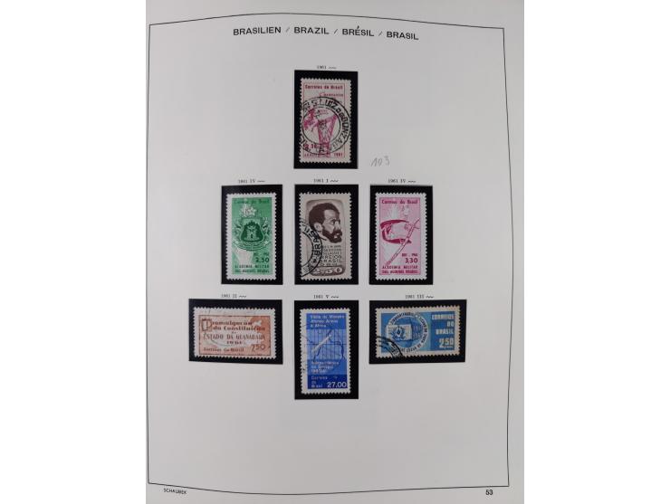 1850/95, used collection, incl. early values, from 1950 in the main catalogue numbers apparently complete incl. all souvenir 