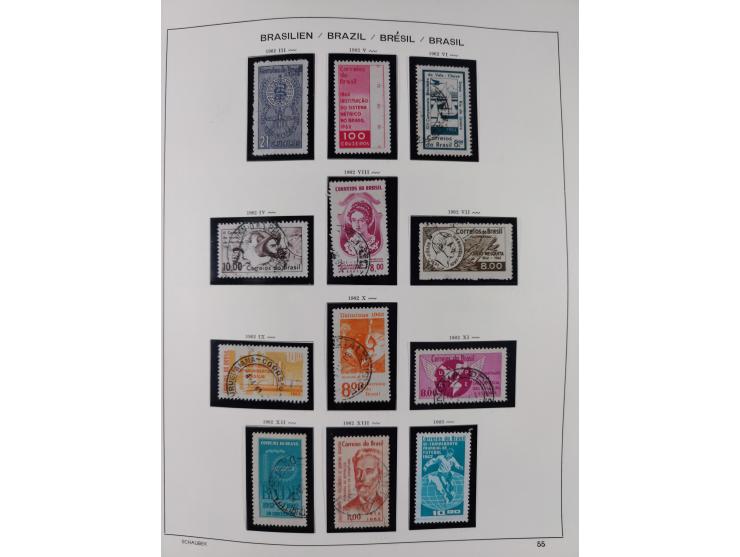 1850/95, used collection, incl. early values, from 1950 in the main catalogue numbers apparently complete incl. all souvenir 