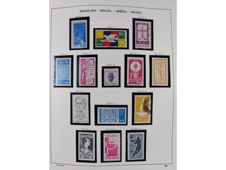 1850/95, used collection, incl. early values, from 1950 in the main catalogue numbers apparently complete incl. all souvenir 