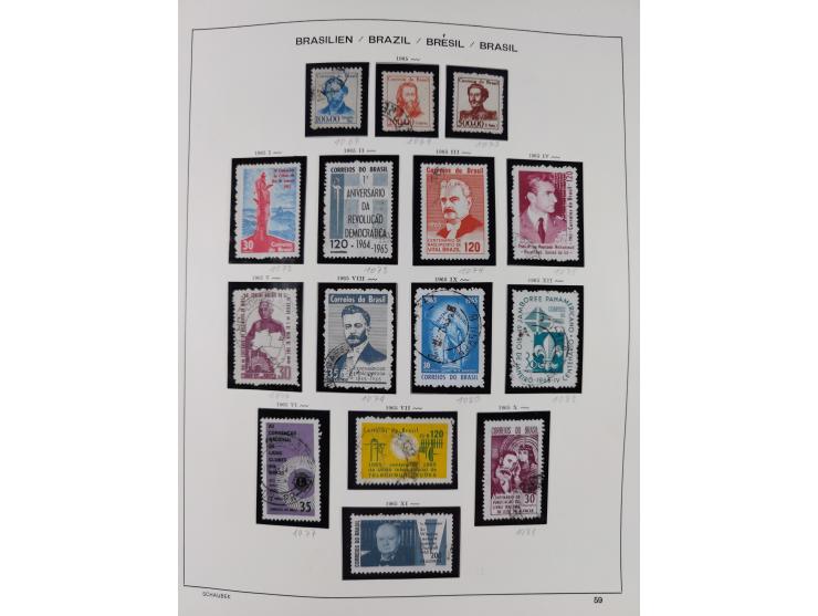 1850/95, used collection, incl. early values, from 1950 in the main catalogue numbers apparently complete incl. all souvenir 