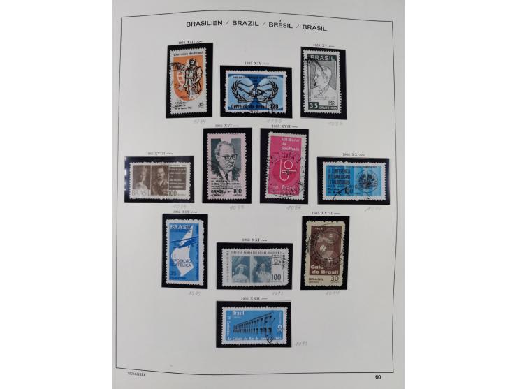 1850/95, used collection, incl. early values, from 1950 in the main catalogue numbers apparently complete incl. all souvenir 