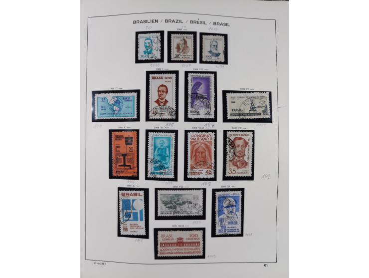 1850/95, used collection, incl. early values, from 1950 in the main catalogue numbers apparently complete incl. all souvenir 