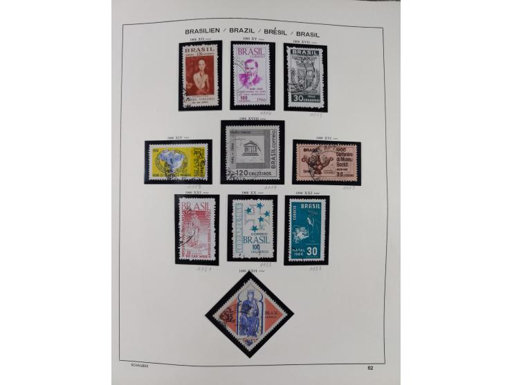 1850/95, used collection, incl. early values, from 1950 in the main catalogue numbers apparently complete incl. all souvenir 