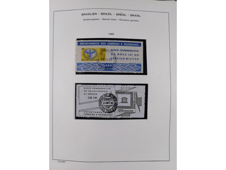 1850/95, used collection, incl. early values, from 1950 in the main catalogue numbers apparently complete incl. all souvenir 