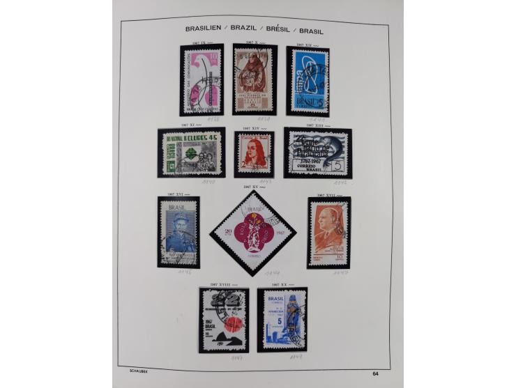 1850/95, used collection, incl. early values, from 1950 in the main catalogue numbers apparently complete incl. all souvenir 