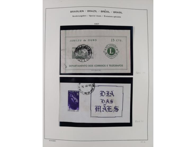 1850/95, used collection, incl. early values, from 1950 in the main catalogue numbers apparently complete incl. all souvenir 