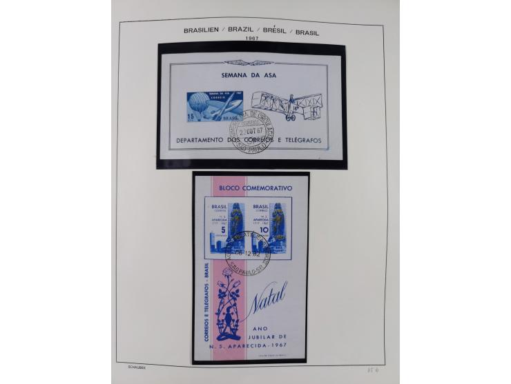 1850/95, used collection, incl. early values, from 1950 in the main catalogue numbers apparently complete incl. all souvenir 