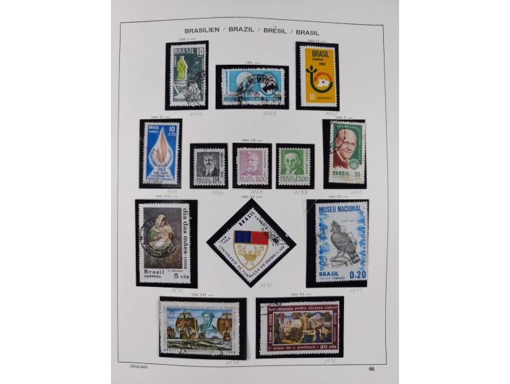 1850/95, used collection, incl. early values, from 1950 in the main catalogue numbers apparently complete incl. all souvenir 