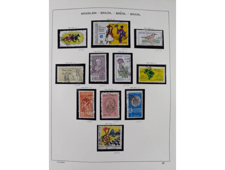 1850/95, used collection, incl. early values, from 1950 in the main catalogue numbers apparently complete incl. all souvenir 