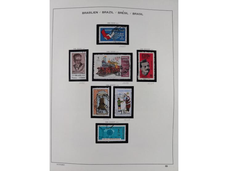 1850/95, used collection, incl. early values, from 1950 in the main catalogue numbers apparently complete incl. all souvenir 