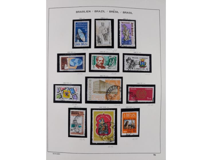 1850/95, used collection, incl. early values, from 1950 in the main catalogue numbers apparently complete incl. all souvenir 