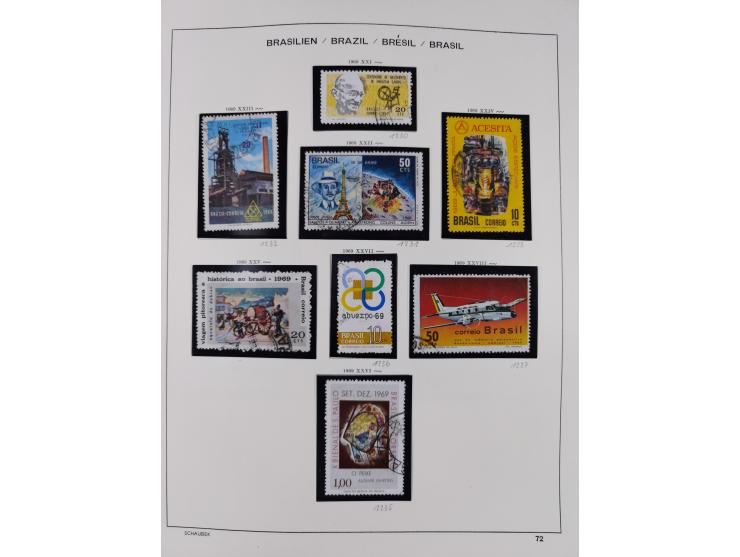 1850/95, used collection, incl. early values, from 1950 in the main catalogue numbers apparently complete incl. all souvenir 